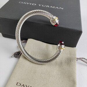 David Yurman 7mm sterling silver bracelet